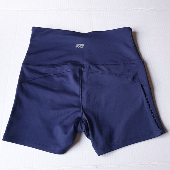 Marika Active Eclipse Navy Blue Wide High Waist Bike Shorts w/ InterLok Wick Sm - Picture 11 of 16